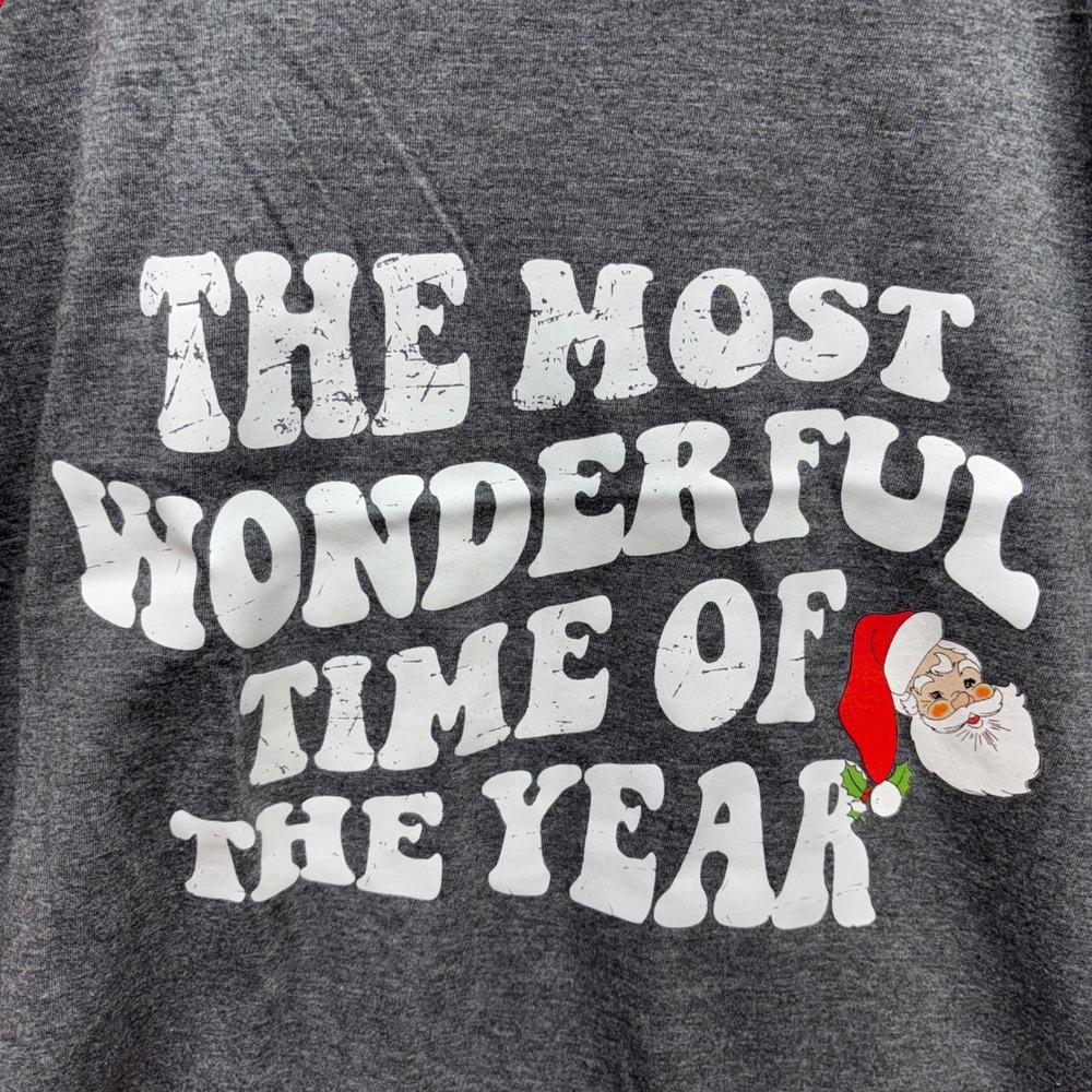 Athletic Works Performance Blend 3/4 Sleeves Santa 2XL Christmas - Picture 2 of 6